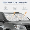 thumbnail image 4 of Fotbe Black White Music 2-Piece Car Windshield Sun Shade | Sun Blocker for Car Windshield | Foldable Automotive Interior Accessories for Sun Protection-Medium, 4 of 7