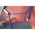 thumbnail image 4 of 16BH Western Horse Tack Braided Poly Rope Halter Lead White Blue Rawhide, 4 of 5