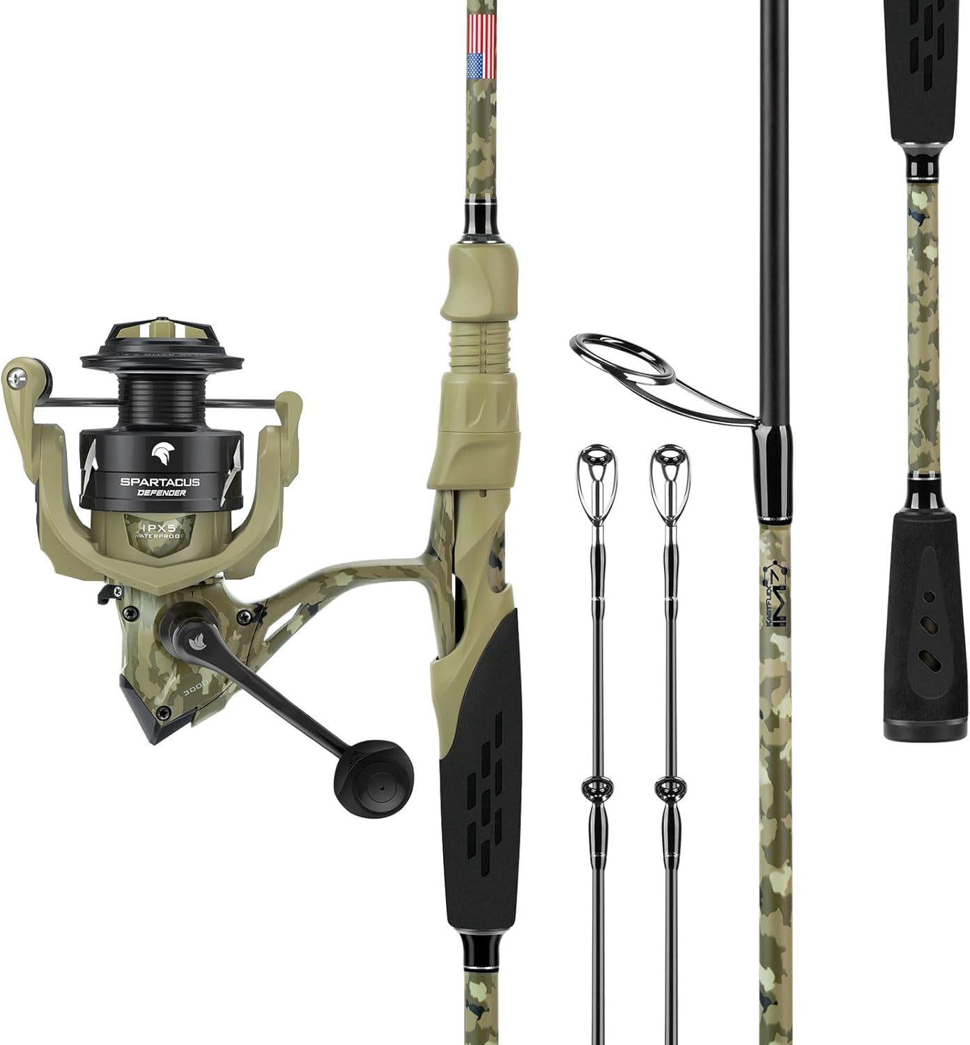 Okuma Great Lakes Trolling Fishing Rod and Reel Combo, 7'6