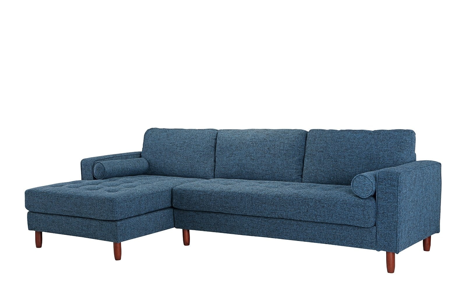 Mid Century Modern Tufted Fabric Sectional Sofa L Shape Couch With Mid Century Modern Tufted Fabric Sectional Sofa L Shape Couch With Extra Wide Chaise Lounge Beige Com