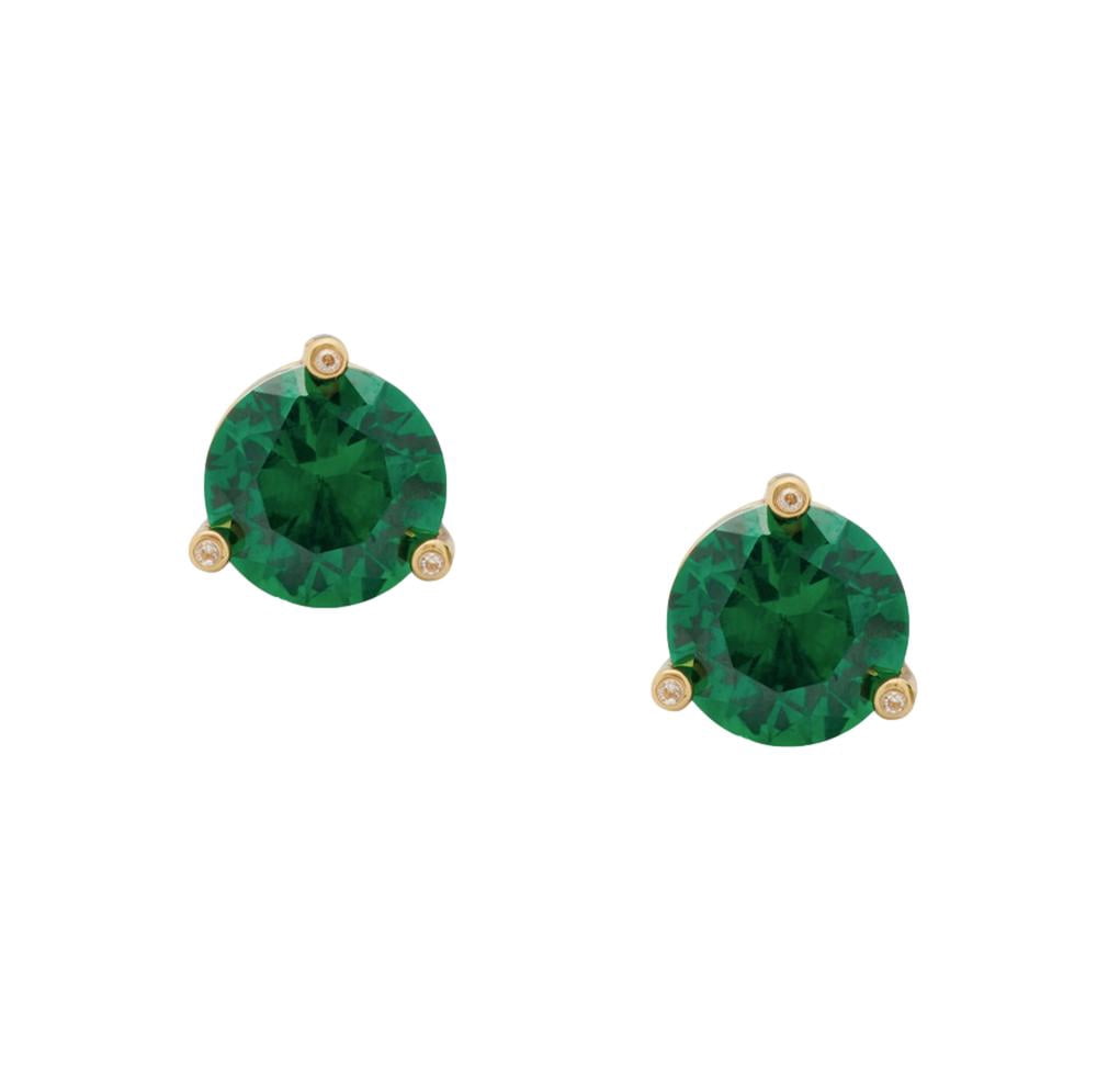 Kate Spade New York Gumdrop Stud Earrings Emerald for Women