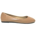 thumbnail image 2 of Shoes8teen Womens Ballerina Ballet Flat Shoes 8600 Khaki Pu Sz. 6, 2 of 3