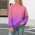 thumbnail image 1 of TaTaai Printed Long Sleeve Blouse for Women, Soft Loose Fit Sweatshirt, Breathable Round Neck Top, Ideal for Daily Use, Travel, Sports and Leisure Wear Gift, 1 of 5