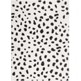 thumbnail image 3 of Hauteloom Tariffville Modern Animal Print Dalmatian Style Area Rug for Living Room, Bedroom, Kids Room, Nursery - High Pile Carpet - Black and White, Charcoal - 5'3" x 7'3" (5x7), 3 of 12