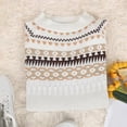 thumbnail image 7 of ThriftyPlait Fair Isle Crew Neck Sweater for Women Casual Long Sleeve Pullover Top Loose Fit Vintage Knitted Jumper Fall Winter Holiday Blouse, 7 of 7