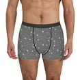 thumbnail image 1 of Fotbe Airplane Routes Around The World Calzoncillos Tipo Boxer con Bolsa de Soporte Total para Hombre, X-Temp Fresco, Transpirable y de Secado Rápido-Large, 1 of 5