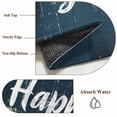 thumbnail image 6 of 2x3 Ft Entryway Area Rug, Happy Father's Day Kitchen Rug Runner Washable Floor Mat, Dark Blue Shabby Wooden Grain Non Slip Indoor Door Mat Throw Carpet for Bathroom Living Room Bedroom, 6 of 8