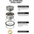 thumbnail image 5 of Kitchen Sink Drain 3 1/2 Inch Kitchen Sink Drain Strainer Assmebly Kit Stainless Steel Sink Strainer Basket/Drain Stopper for 3.5'' Standard American Drain Hole (Polished), 5 of 11