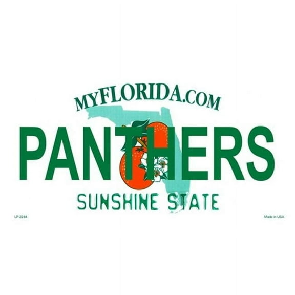 Florida State Background License Plates- Panthers 6 x 12 standard size license plates