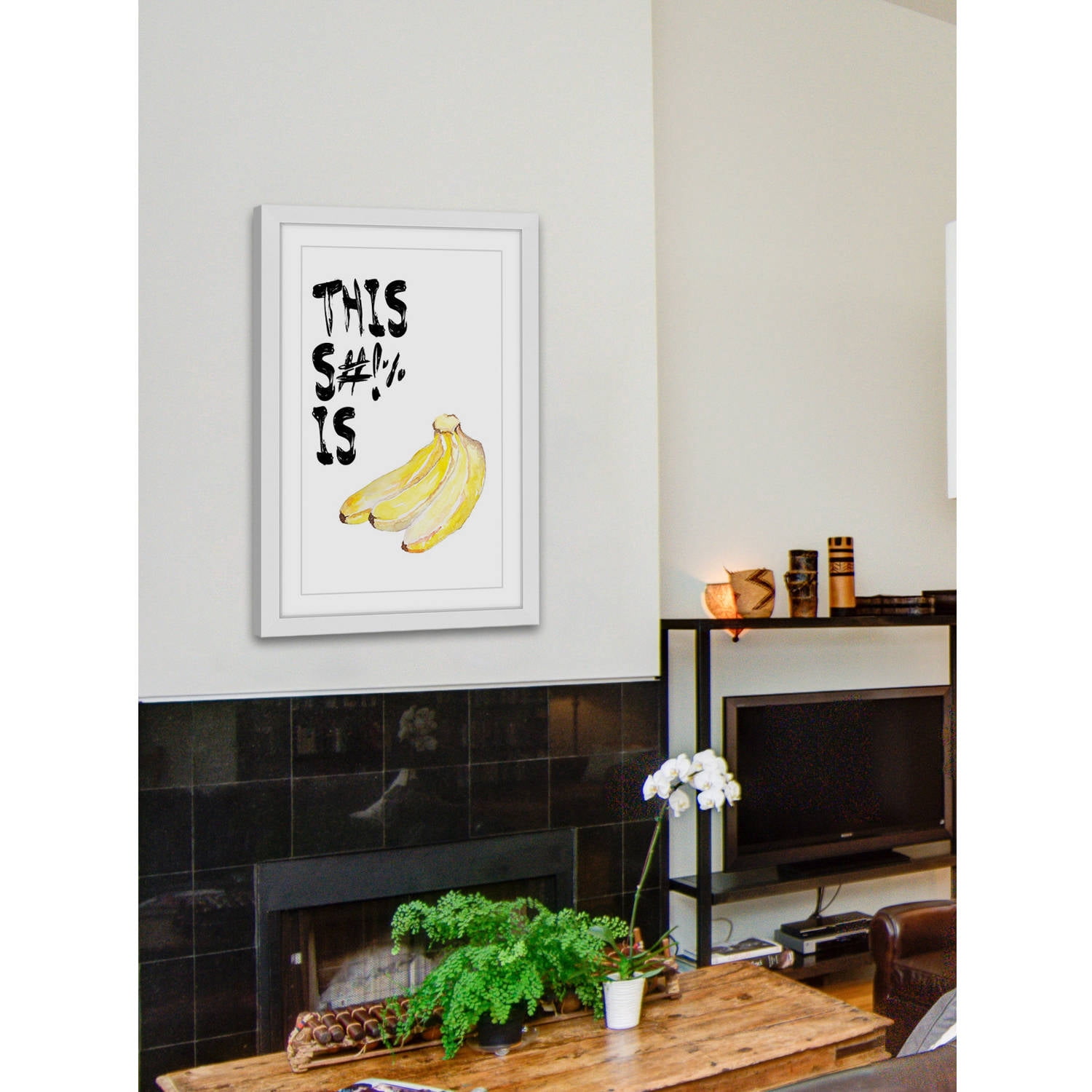 Marmont Hill "Bananas" by Diana Alcala Framed Painting Print