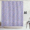 thumbnail image 1 of Firefly Shower Curtain, Ladybugs Beetles Night Symbol Nature Bugs and Insects Mystic Illustration, Fabric Bathroom Set with Hooks, 69W X 70L Inches, Lavender Yellow Teal, by Ambesonne, 1 of 3