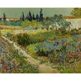 thumbnail image 2 of Vincent van Gogh 24x20 Black Ornate Framed Double Matted Museum Art Print Titled: Garden at Arles, 2 of 5