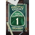 thumbnail image 2 of Highway 1, California, San Clemente, Pacific Coast Highway Sign (12x18 Wall Art Poster, Room Decor), 2 of 3