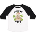 thumbnail image 3 of Inktastic Cute Sloth I Love My Yaya with Green Leaves Boys or Girls Toddler T-Shirt, 3 of 5