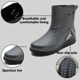 thumbnail image 2 of AUXDIQ Men Rain Boots Outdoor Garden Boots Waterproof Ankle Rain Shoes, 2 of 5