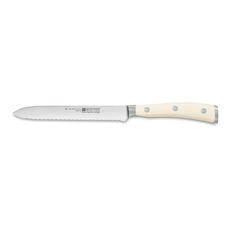 

Wusthof Classic Ikon 5-Inch Serrated Utility Knife Creme