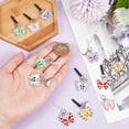 thumbnail image 3 of Plastic Mobile Dustproof Plugs with Alloy Enamel Butterfly Pendants Mixed Color 4.5cm 12pcs/set, 3 of 6