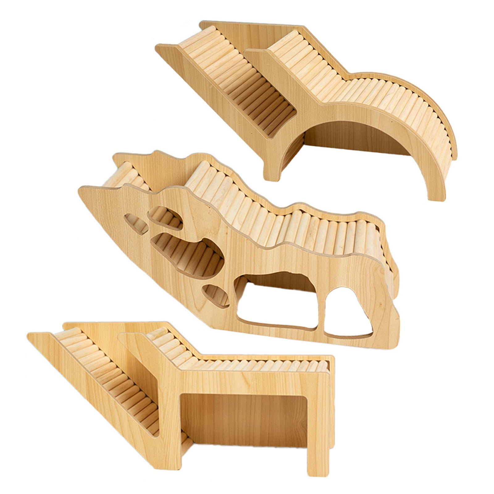 Hamster Climbing Ladder Tunnel Hideouts Place Platform For Gerbil And Dwarf Hamster Comfortable Exercise Accessory