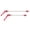Red, variant on Xirurus Bicycle Wheel Hub Front and Rear Skewers Mountain Bike Quick Release Skewers Set Red Lightweight Aluminum Alloy Replacement Parts For MTB Cycling Hubs 100mm 135mm