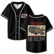 thumbnail image 2 of Sam Barber The American Route Tour 2026 Jersey de béisbol camisa con cuello en V mujeres hombres ropa de calle de manga corta,Red,L, 2 of 3