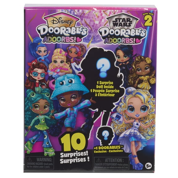 Disney Doorables Adoorbs Dolls Series 2, 9 Characters to Collect, 5.5 inch Collectible Doll, for girls Ages 5 and up