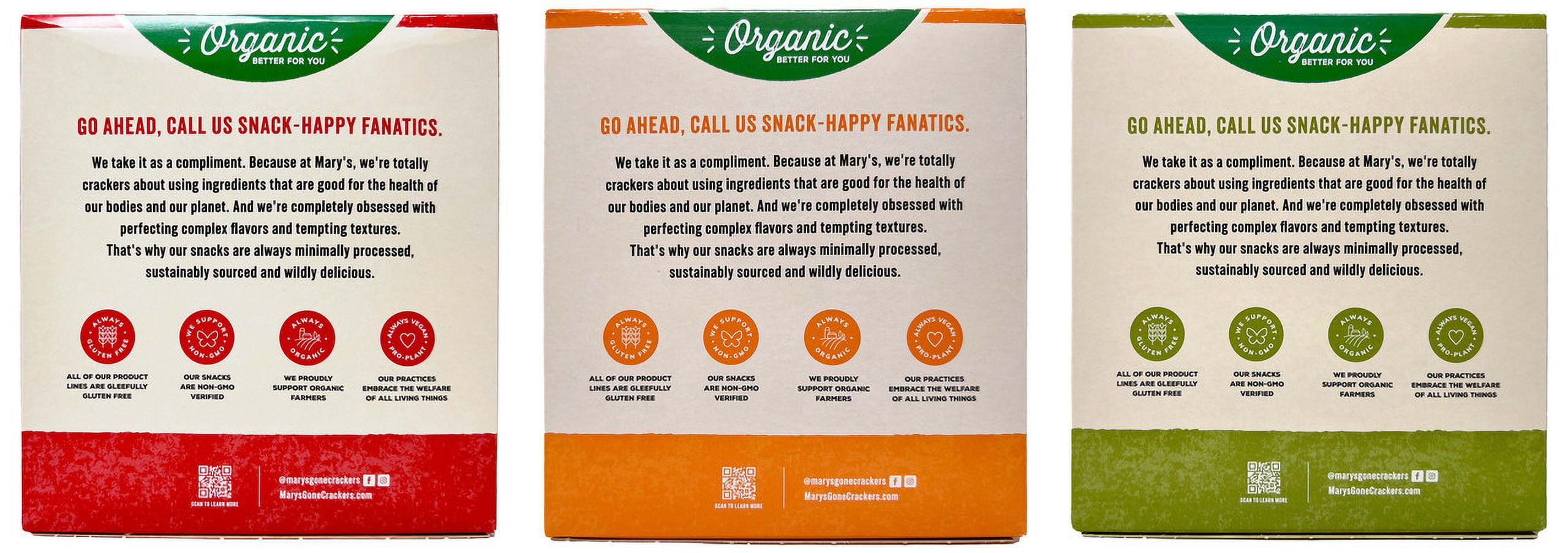 Mary’s Gone Crackers Organic Crackers Variety Pack, Original, Superseed & Herb, 4 oz Each (3 Pack) + MerlinsMart Zine