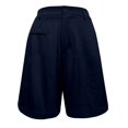 thumbnail image 4 of Stephy Womens Casual Solid Elegant Zipper Waist Suit Shorts Pants Elastic Waist Side Pockets Business Shorts, Blue, S, 4 of 6