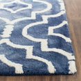 thumbnail image 4 of Safavieh Dip Dye Collection DDY538N Handmade Geometric Moroccan Watercolor Navy and Ivory Wool Area Rug (2'6" x 4'), 4 of 4