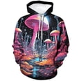 thumbnail image 5 of Sudadera con capucha con gráfico de hongos para hombre, sudadera con estampado de plantas en 3D, sudadera informal de gran tamaño para primavera y otoño, sudaderas con capucha de manga larga, 5 of 5