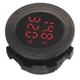 thumbnail image 2 of Car Temperature Monitor, Car Battery Voltmeter Clear Stable Display Simple Installation High Grade Texture  For Car, 2 of 8