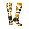 thumbnail image 5 of Lsque Sunflower Cow Printed Crew Socks Men's Women's LightWeight Thin Casual Calf Socks ,Knee High Socks,Cotton Socks, 5 of 9