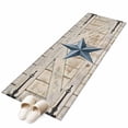 thumbnail image 6 of Texas Star Vintage Kitchen Runner Rug 2x6 Washable Runners for Hallway Non Slip Navy Blue Retro Berry Wooden Large Area Rug Indoor Floor Carpet for Bathroom Laundry Entryway Bedroom Living Room, 6 of 8