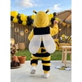 thumbnail image 4 of RUINIXCW Newborn Baby Girl Boy Halloween Bee Costume Cosplay Outfit Infant Fall Winter Clothes Snowsuit Fleece Jumpsuit Long Sleeve Zip Hooded Romper, 4 of 10