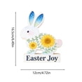 thumbnail image 3 of ERK Easter Decor The Easter Bunny PVC Panel Decorative Piece Is Suitable For Indoor Celebration Centers Or Party Occasions., 3 of 5
