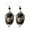 Black, variant on CILENON Women Women Earring Vintage Bat Oval Dangle Huggie Earrings Halloween Party Jewelry Gift Black (Black,One Size)