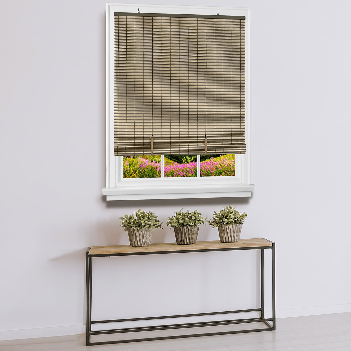 Oval Cordless Rollup Light Filtering Window Blinds Roller Shades 72