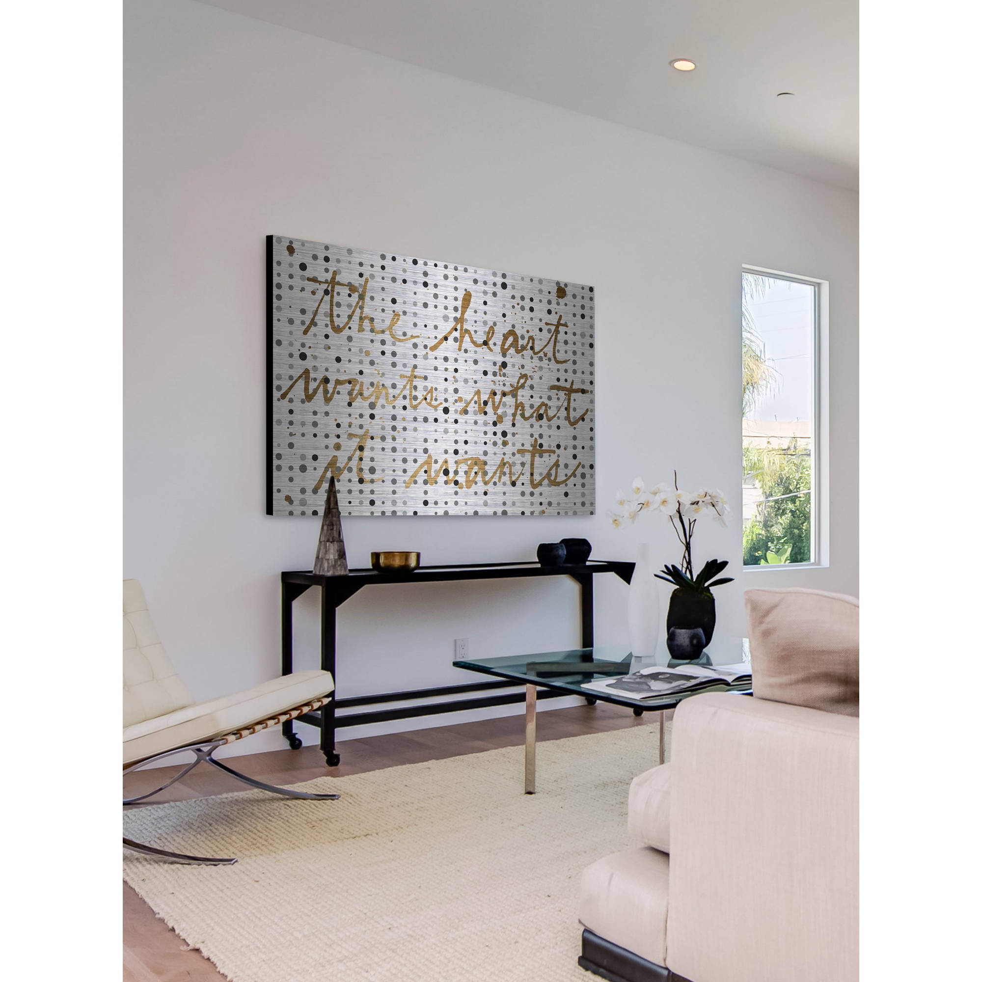 Marmont Hill "Hearts Desire" Painting Print on Brushed Aluminum