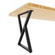 thumbnail image 1 of Luffioner Patas de mesa de metal, 28 de altura, 17,7 de ancho, patas de escritorio resistentes, patas de muebles de bricolaje para mesa de comedor, mesa de café, escritorio de oficina, juego de 2, 1 of 1