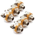 thumbnail image 1 of LAICAIW 6.35mm (1/4inch) Female Stereo Socket Panel Mount Jacks, Patch Cables, Microphone Connector Adapter 6 Pack-Lageter, 1 of 5