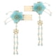 thumbnail image 4 of 2 uds.Pinza para el cabello con borlas, disfraz , accesorios chinos para el cabello, para el cabello , Azul, tal se describe, 4 of 8