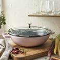 thumbnail image 2 of Staub Cast Iron Perfect Pan , Dutch Oven, 4.5-quart,  serves 4-5, Made in France, Peony Pink, 2 of 9