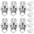 thumbnail image 3 of Miangastore 20pcs Ear Clips on Earrings Converter Flat Round Earring Components Jewelry Tools for DIY Earring None Pierced (10mm, Silver), 3 of 8