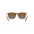 thumbnail image 2 of RAY-BAN RB4187 CHRIS Square Shape Sunglasses Polished Transparent Brown Frame | Polarized Brown Lens 54mm, 2 of 6