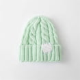 thumbnail image 2 of Nooxsoe Women Beanie Hats Winter Hat Slouchy Beanie Hat Knitted Beanie Soft Warm Winter Warm Bonnet Ski Beanie Ribbed Knit Beanie Comfortable Soft Ski Hats for Women's Hats Mint Green One Size, 2 of 5