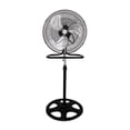 thumbnail image 2 of Ventilador 3 en 1 de Pedestal, Piso y Pared, de 18 Pulgadas, Aspas de Metal con 3 Velocidades y Perilla Ajustable de Altura, Base Redonda en Color Negro., 2 of 5