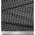 thumbnail image 3 of Soimoi Black Velvet Fabric Triangular Arrow Fabric Prints By Yard 58 Inch Wide, 3 of 3