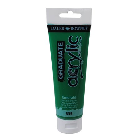 UPC: 5011386020549 | Daler-Rowney Graduate Acrylic  120ml Tube  Emerald