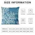 thumbnail image 5 of Nawypu  Throw Pillow Cover Hue Sea Coral Silhouettes Blue Light Decorative Pillow Case Home Decor Square Pillowcase, 5 of 5
