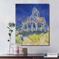 thumbnail image 7 of Art Prints Wall Décor, Church in Auvers Canvas Print, Vincent Van Gogh Wall Art, Van Gogh Canvas, Ready To Hang for Living Room Home Wall Décor 16x20, 7 of 7