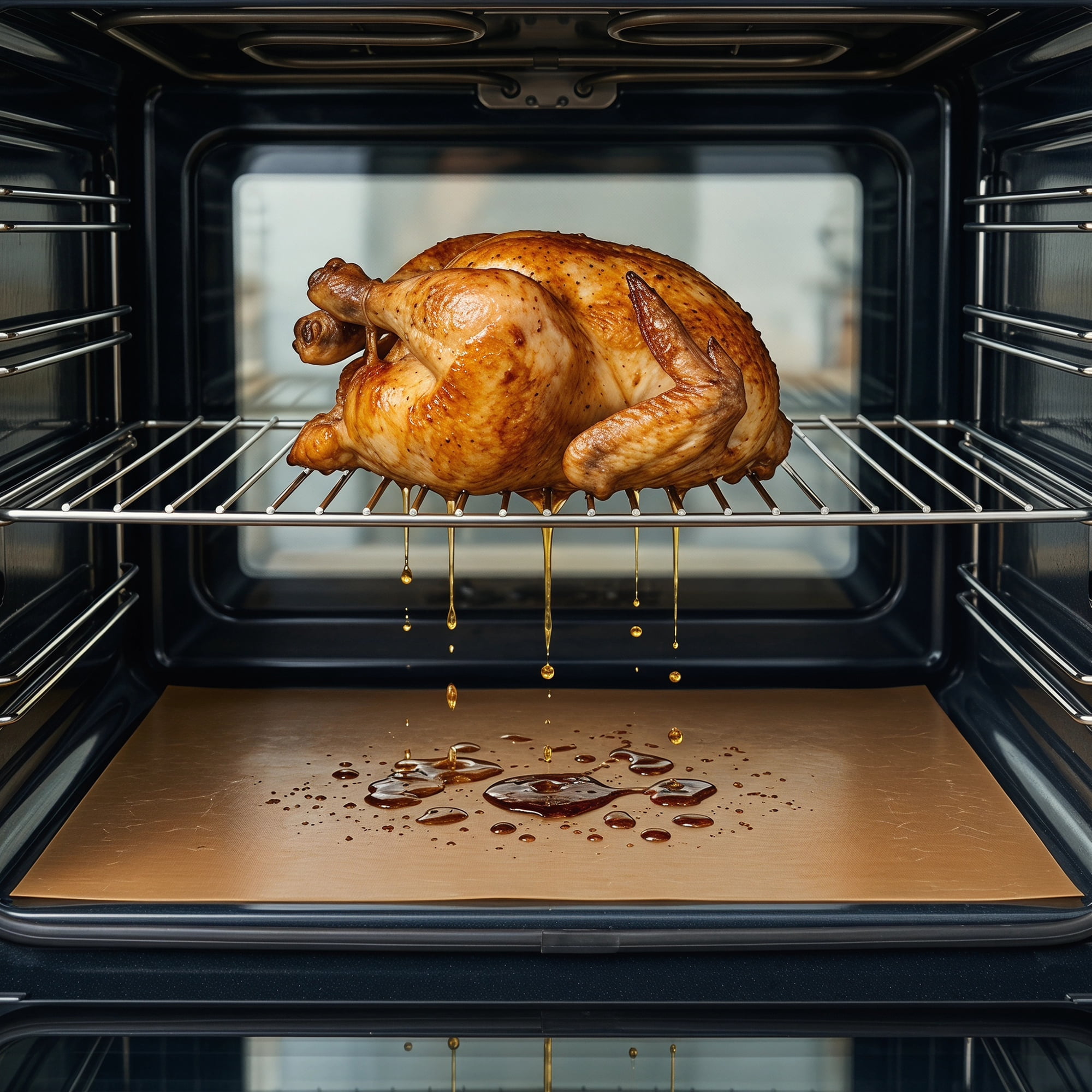 Unique Bargains 3 Pack Silicone Oven Liner for Electric Oven and Grill Brown 11.8"x15.7"